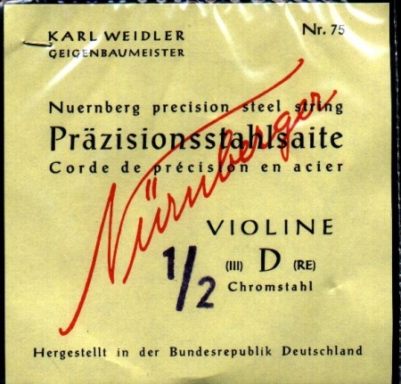 Nürnberger medium sett for 4/4, 1/2, 1/4 og 1/8 fiolin, 50% rabatt