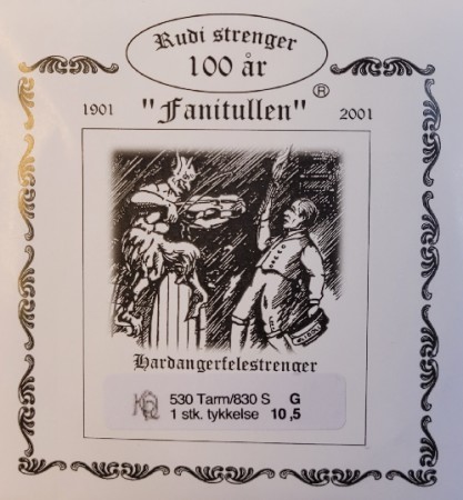 Fanitullen G for hardingfele