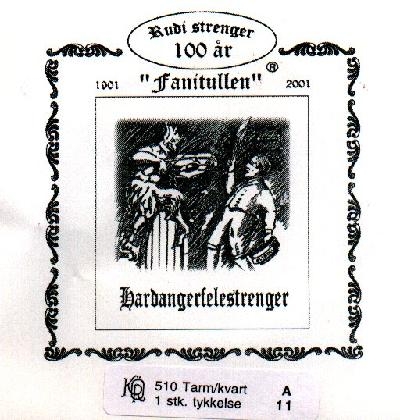 Hardingfele enkeltstrenger, alle varianter og tykkelser 